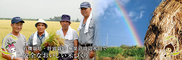 生き物豊かな田んぼのお米、宮城県大崎市・蕪栗米生産組合公式サイト